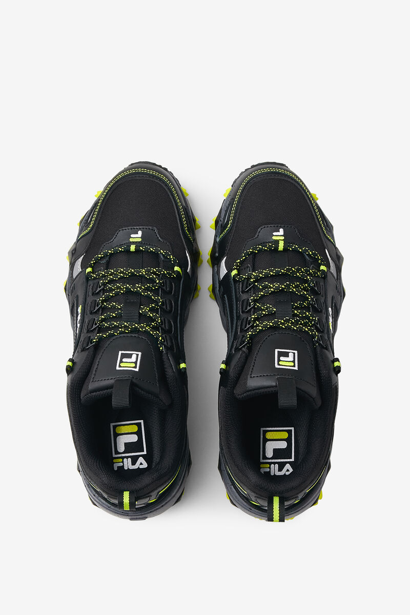 Men's Fila Oakmont Tr Running Shoes Black / Yellow | Ba4wg94d6CQ