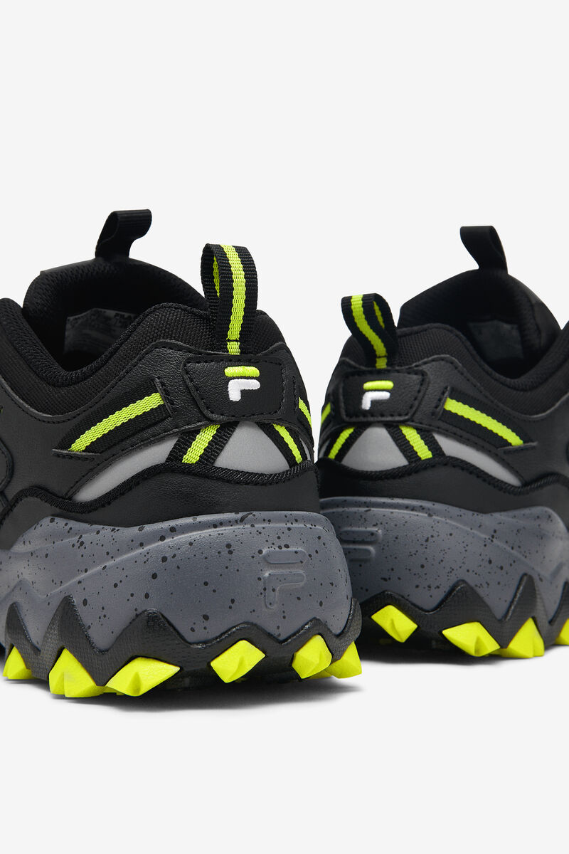 Men's Fila Oakmont Tr Running Shoes Black / Yellow | Ba4wg94d6CQ