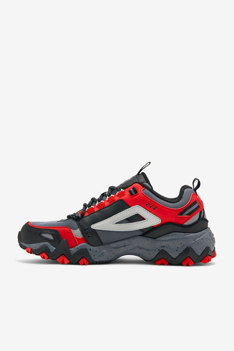 Men's Fila Oakmont Tr Running Shoes Black / Red | KVAgCLsl7tO