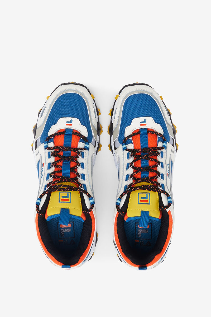 Men's Fila Oakmont Tr Running Shoes Blue / Red Orange | aEidANbeqAt