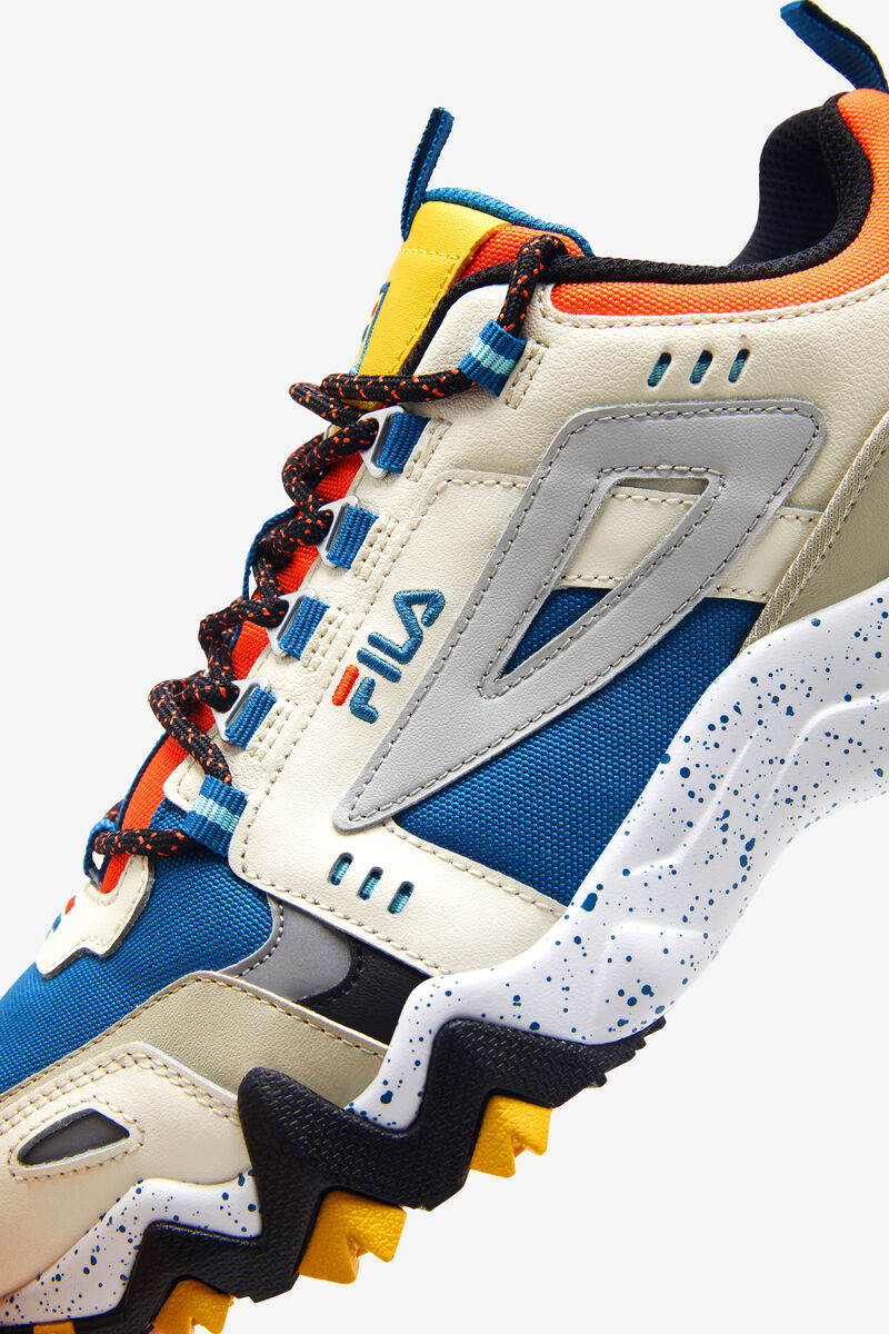 Men's Fila Oakmont Tr Running Shoes Blue / Red Orange | aEidANbeqAt