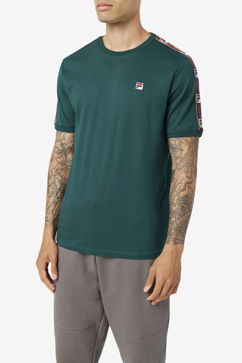 Men's Fila Oliver T Shirts Green | 7qzwxsnAYfh