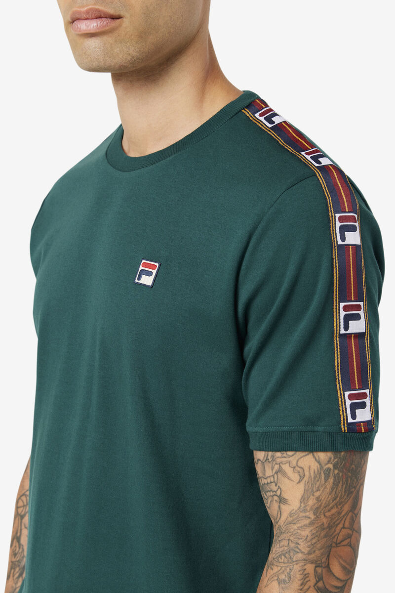 Men's Fila Oliver T Shirts Green | 7qzwxsnAYfh