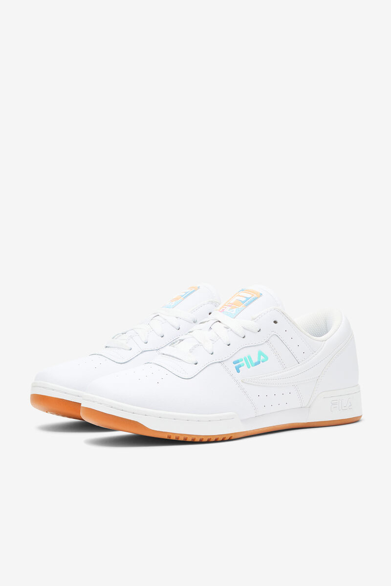 Men's Fila Original Fitness '90s Flat Shoes White / Purple | HIzCEqffxEb