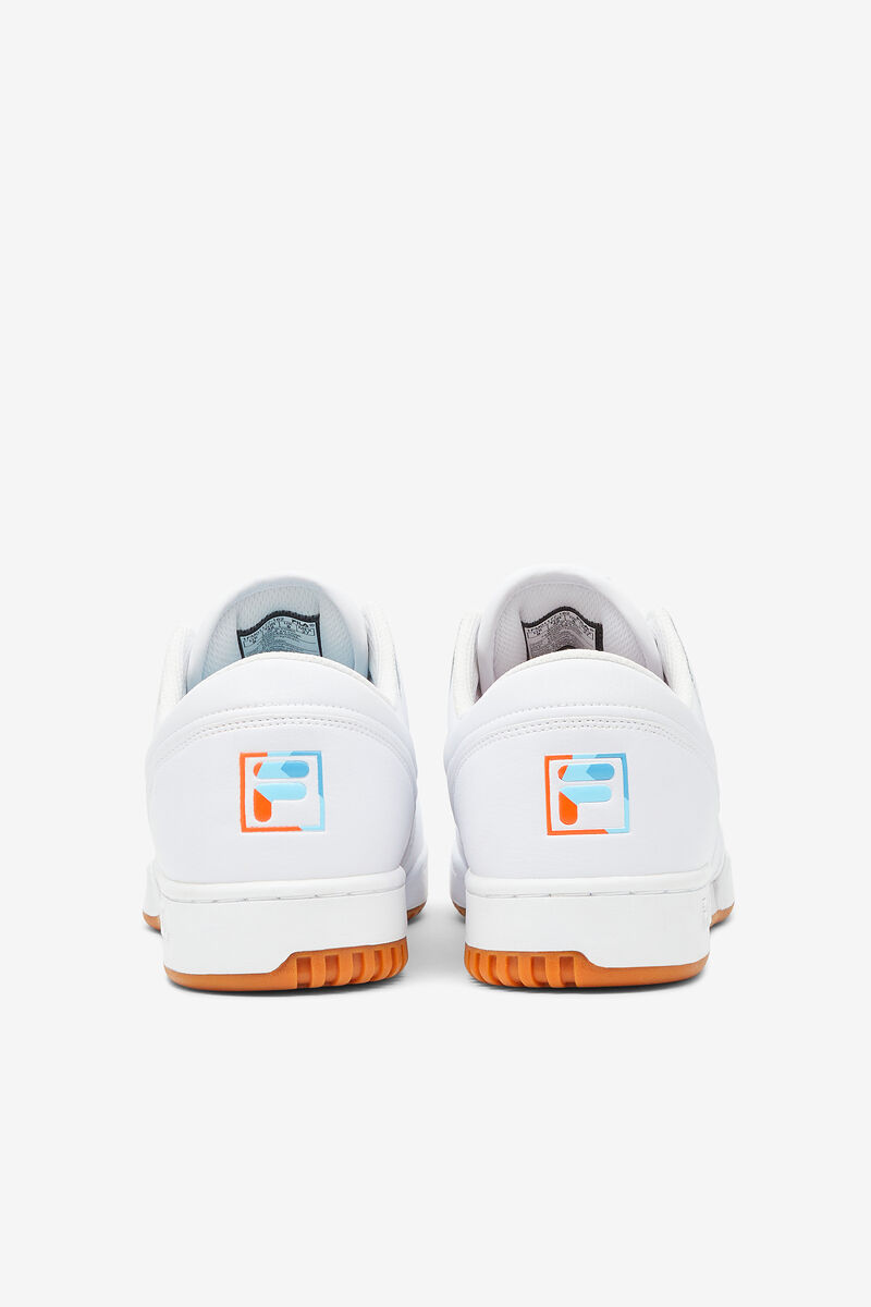Men's Fila Original Fitness '90s Flat Shoes White / Purple | HIzCEqffxEb