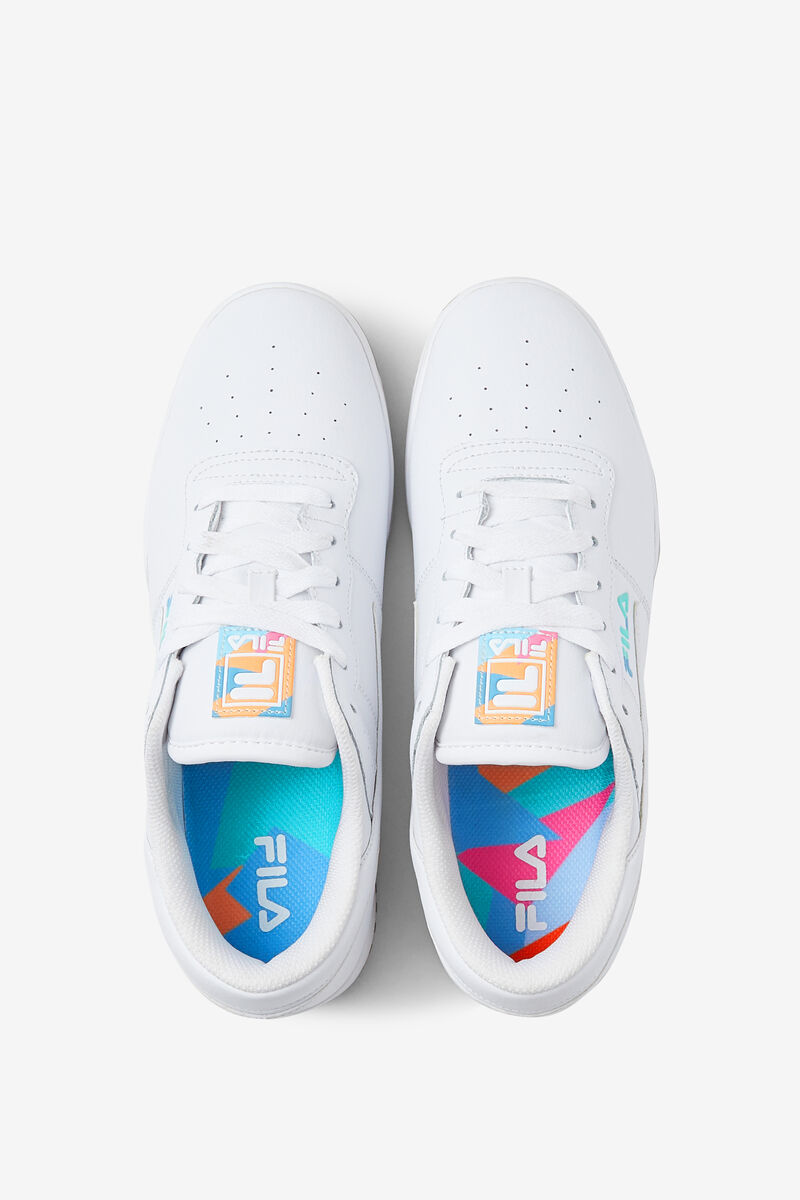 Men's Fila Original Fitness '90s Flat Shoes White / Purple | HIzCEqffxEb