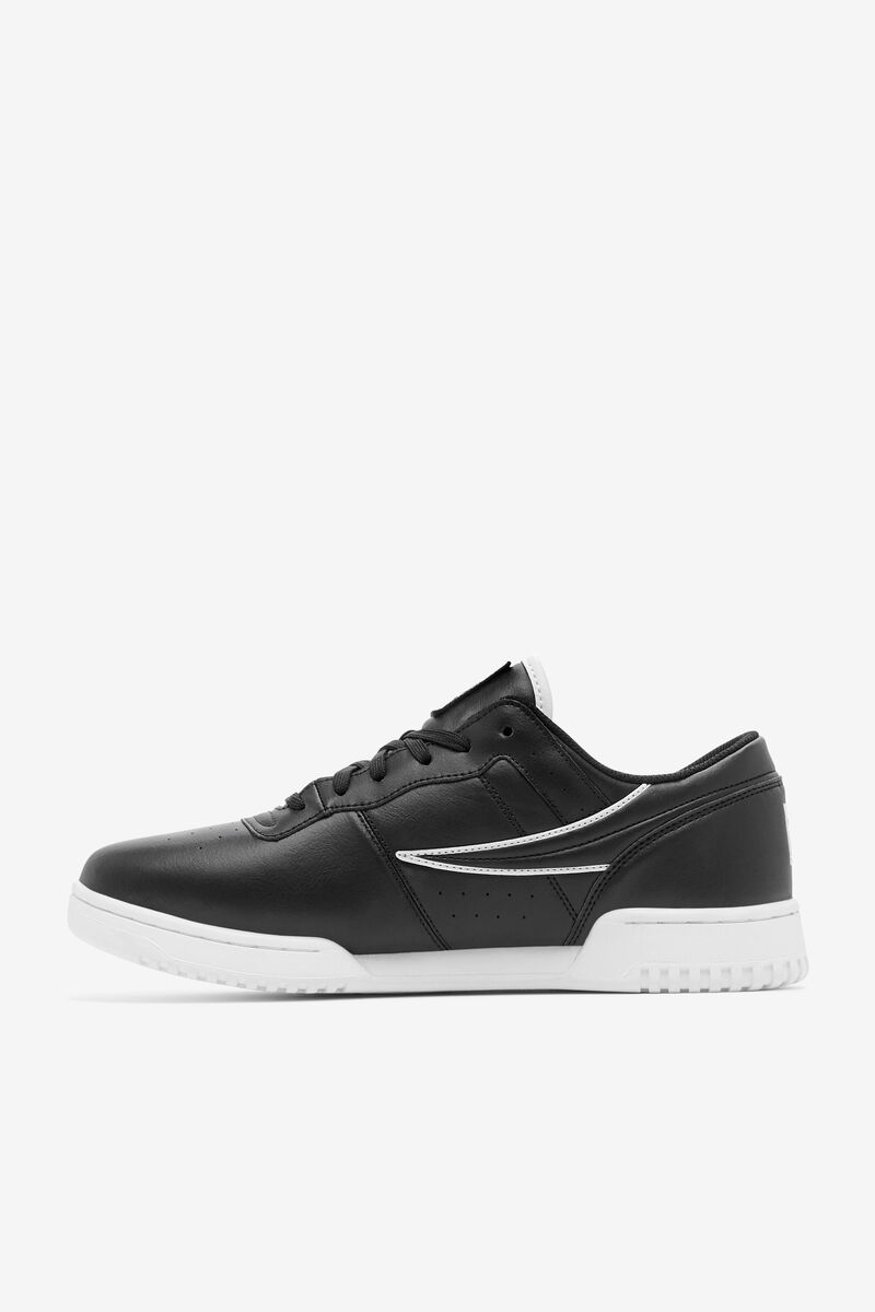 Men's Fila Original Fitness Flat Shoes Black / White / Black | UroOeM49Wok