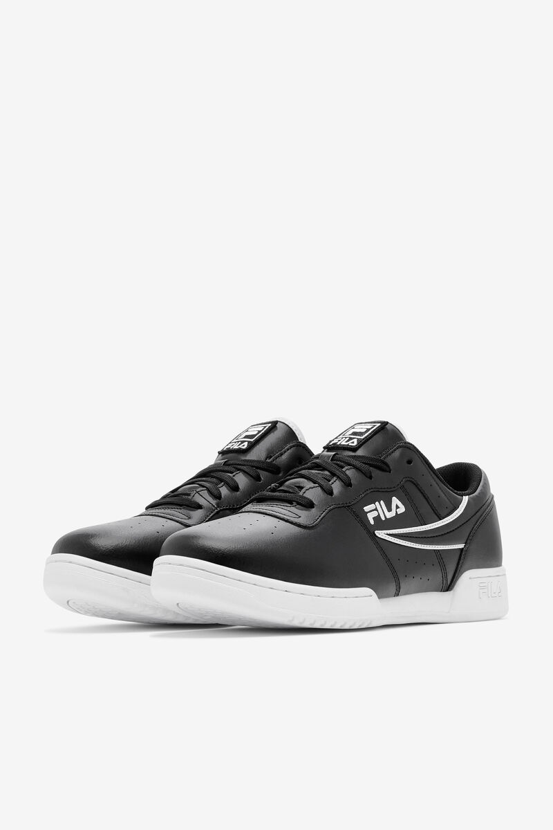 Men's Fila Original Fitness Flat Shoes Black / White / Black | UroOeM49Wok
