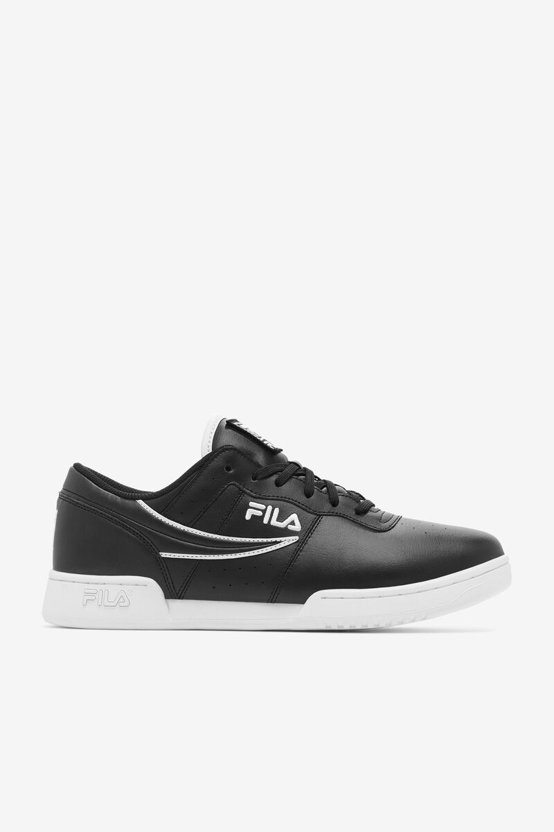 Men\'s Fila Original Fitness Flat Shoes Black / White / Black | UroOeM49Wok