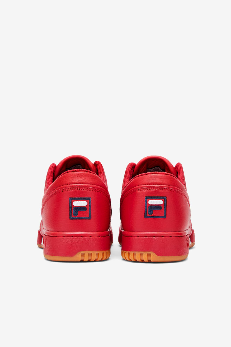 Men's Fila Original Fitness Flat Shoes Red / Navy / White | R3sLVn6DjHS