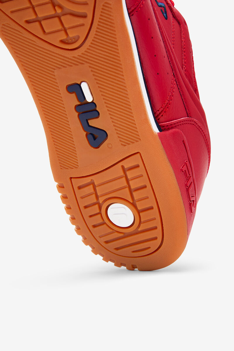 Men's Fila Original Fitness Flat Shoes Red / Navy / White | R3sLVn6DjHS