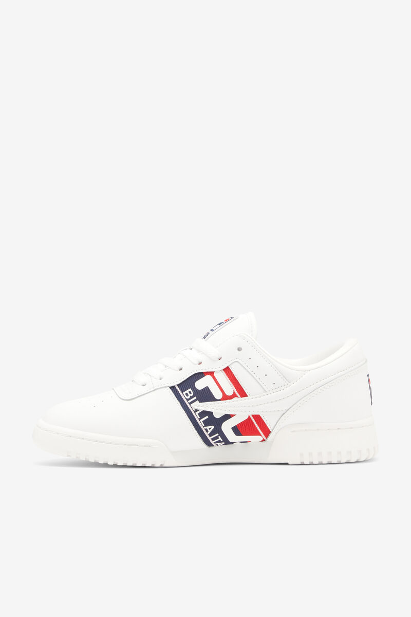 Men's Fila Original Fitness Logo Tape - Sneakers & Lifestyle | Fila Sneakers White / Navy / Red | qC