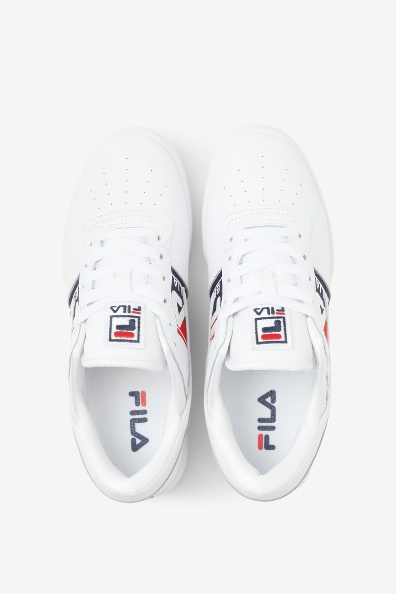 Men's Fila Original Fitness Logo Tape - Sneakers & Lifestyle | Fila Sneakers White / Navy / Red | qC