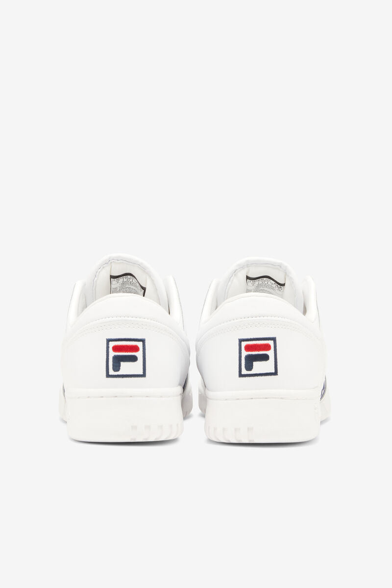 Men's Fila Original Fitness Logo Tape - Sneakers & Lifestyle | Fila Sneakers White / Navy / Red | qC