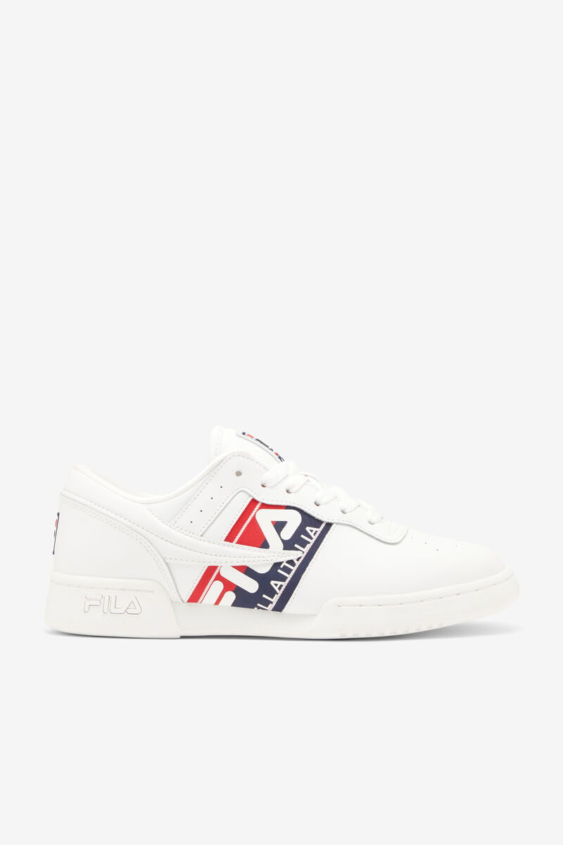 Men\'s Fila Original Fitness Logo Tape - Sneakers & Lifestyle | Fila Sneakers White / Navy / Red | qC