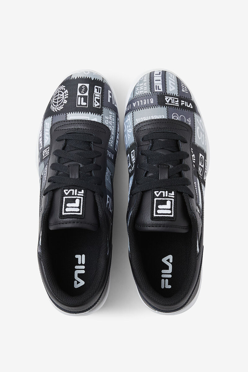 Men's Fila Original Fitness Patchwork Low Top Shoes | Fila Sneakers Black / White | gFu352CN9Fq