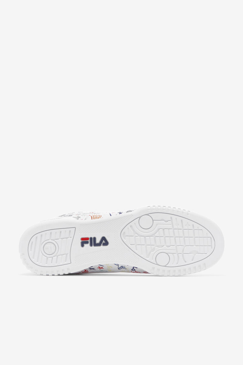 Men's Fila Original Fitness Scribbles Flat Shoes White / Navy / Multicolor | j23JfC8UqGo