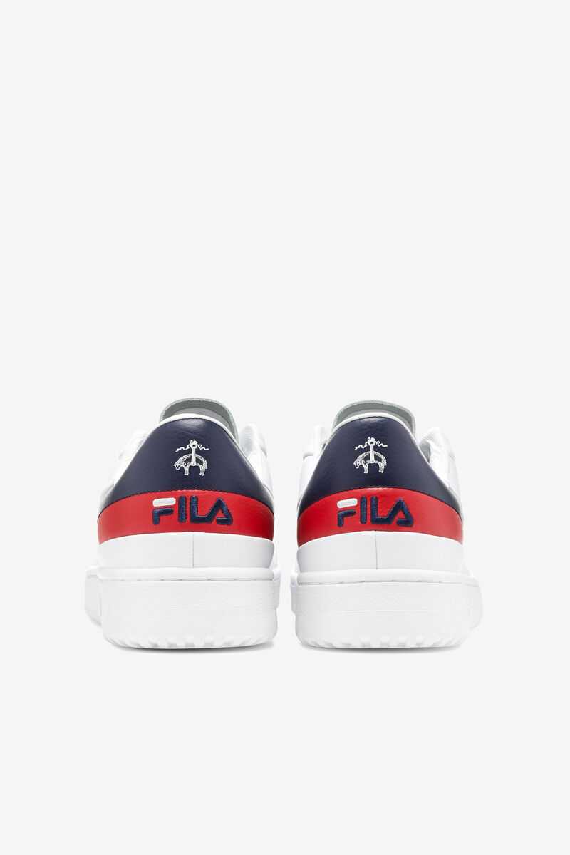 Men's Fila Original Tennis Shoes Lx X Brooks Brothers | Fila Sneakers White / Navy / Red | vhOnaZ7ZR