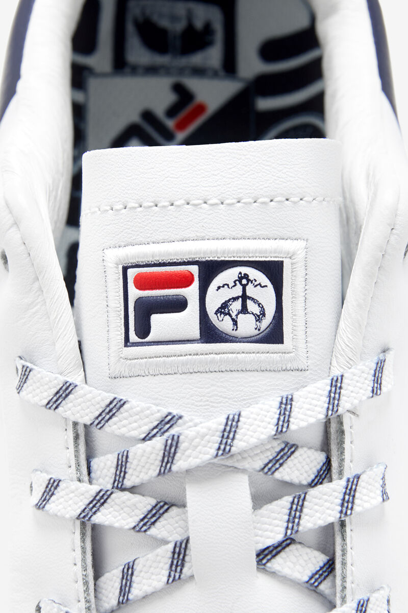 Men's Fila Original Tennis Shoes Lx X Brooks Brothers | Fila Sneakers White / Navy / Red | vhOnaZ7ZR
