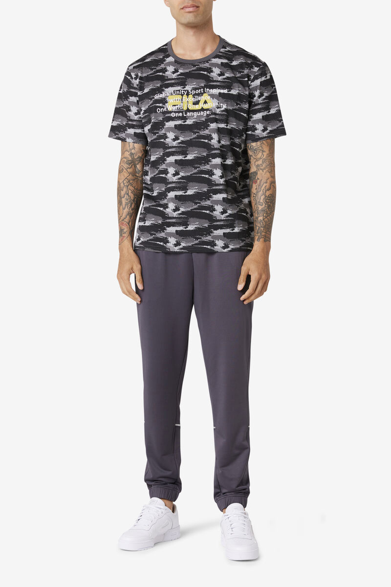 Men's Fila Pepacton T Shirts Camo | yYJSJepQNHu