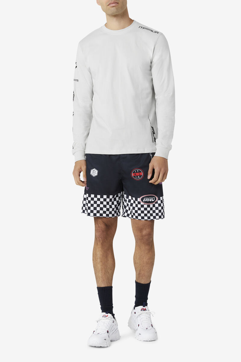 Men's Fila Phantom Long Sleeve Shirt White | bMcDsNvVBwj