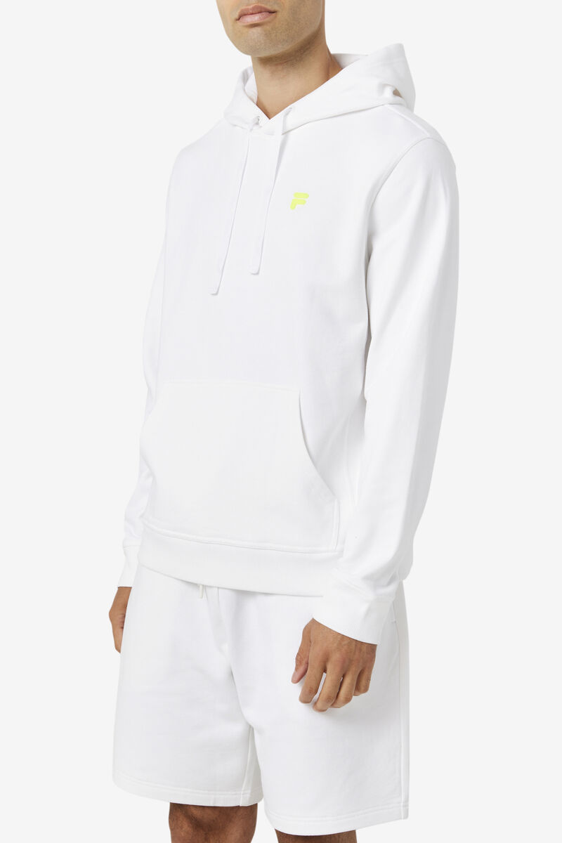Men's Fila Phoenix Hoodie Hoodies White / Yellow | jfL3mMU5iT4