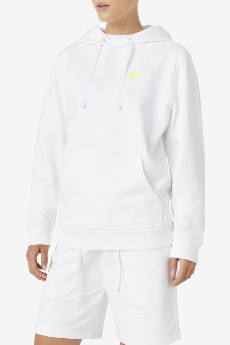 Men's Fila Phoenix Hoodie Hoodies White / Yellow | jfL3mMU5iT4