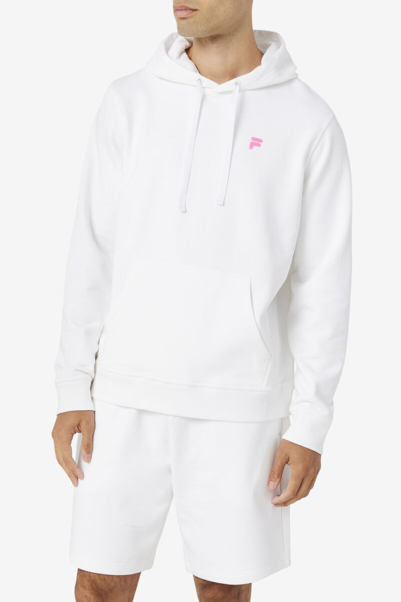 Men's Fila Phoenix Hoodie Hoodies White / Pink | sKThh4pzmsH