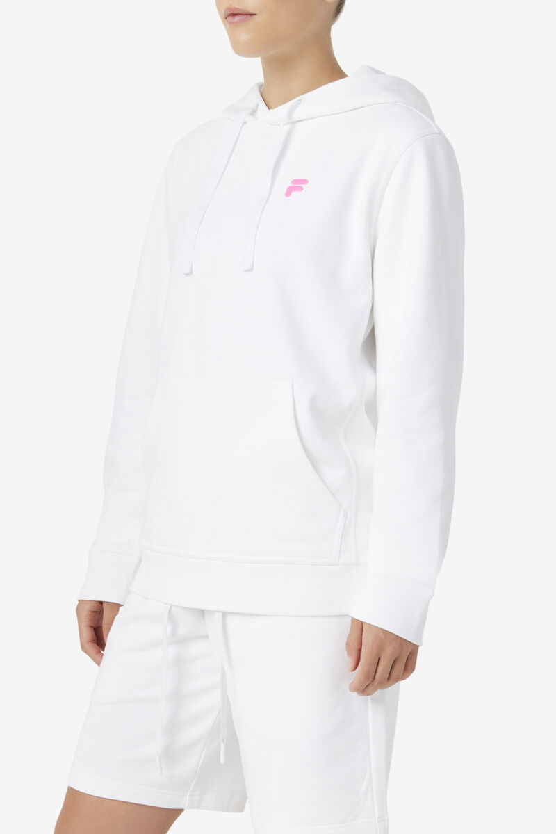 Men's Fila Phoenix Hoodie Hoodies White / Pink | sKThh4pzmsH