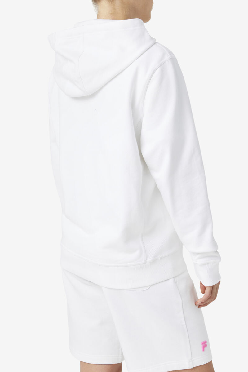 Men's Fila Phoenix Hoodie Hoodies White / Pink | sKThh4pzmsH