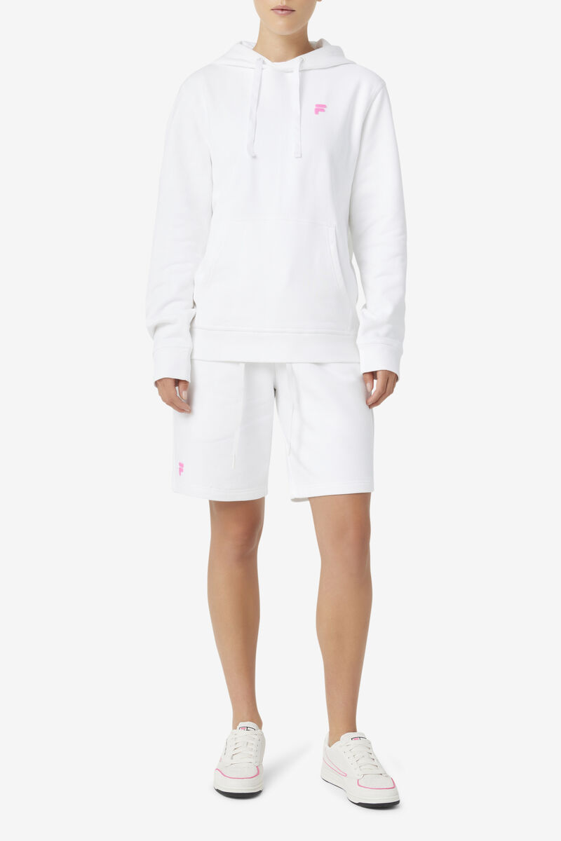Men's Fila Phoenix Hoodie Hoodies White / Pink | sKThh4pzmsH