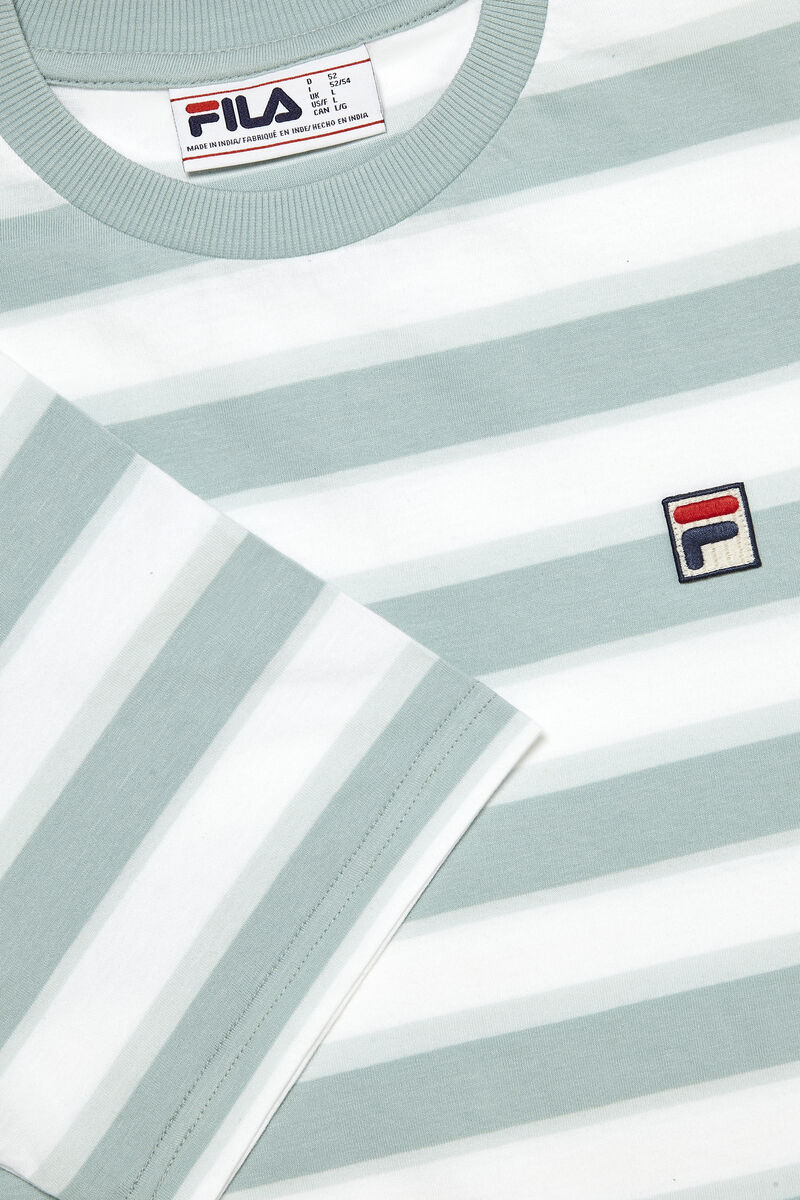 Men's Fila Pietersite T Shirts Blue / White | 8Fzxi3TNJfs