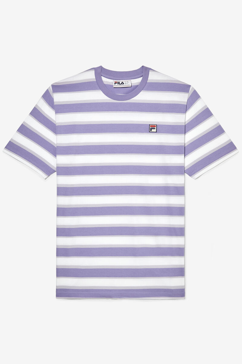 Men\'s Fila Pietersite T Shirts Purple / White | iyZyWR9sFMI