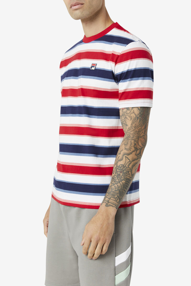 Men's Fila Pietersite T Shirts Red | H12aJhGmXmb