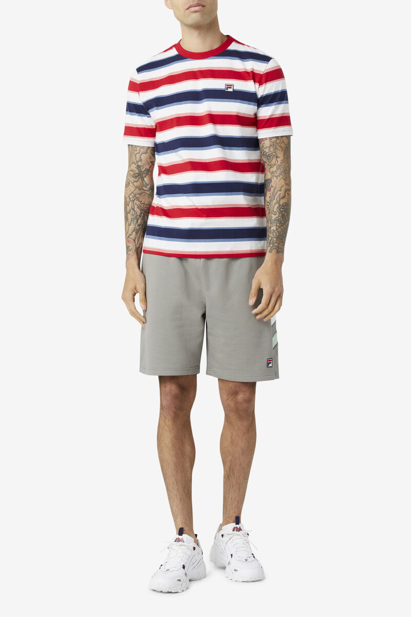 Men's Fila Pietersite T Shirts Red | H12aJhGmXmb