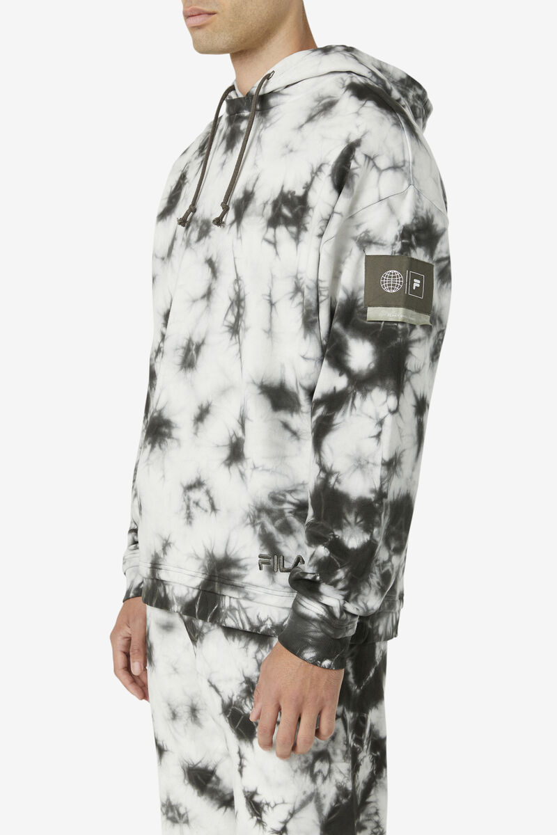 Men's Fila Plantsy Layered Hoodie Hoodies White / Grey | J9RzxWim6qZ
