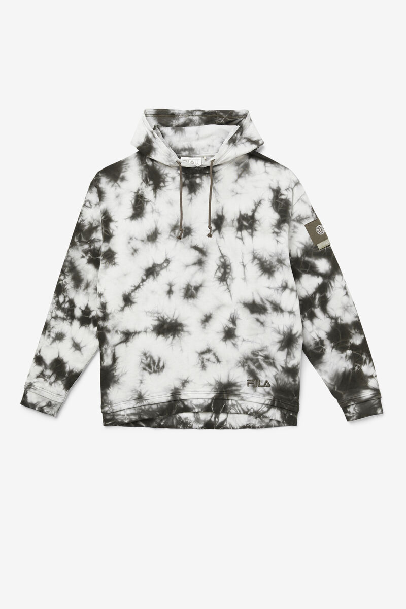 Men\'s Fila Plantsy Layered Hoodie Hoodies White / Grey | J9RzxWim6qZ