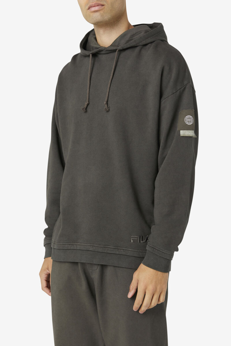 Men's Fila Plantsy Layered Hoodie Hoodies Dark Grey | yn9ljAvZmGx