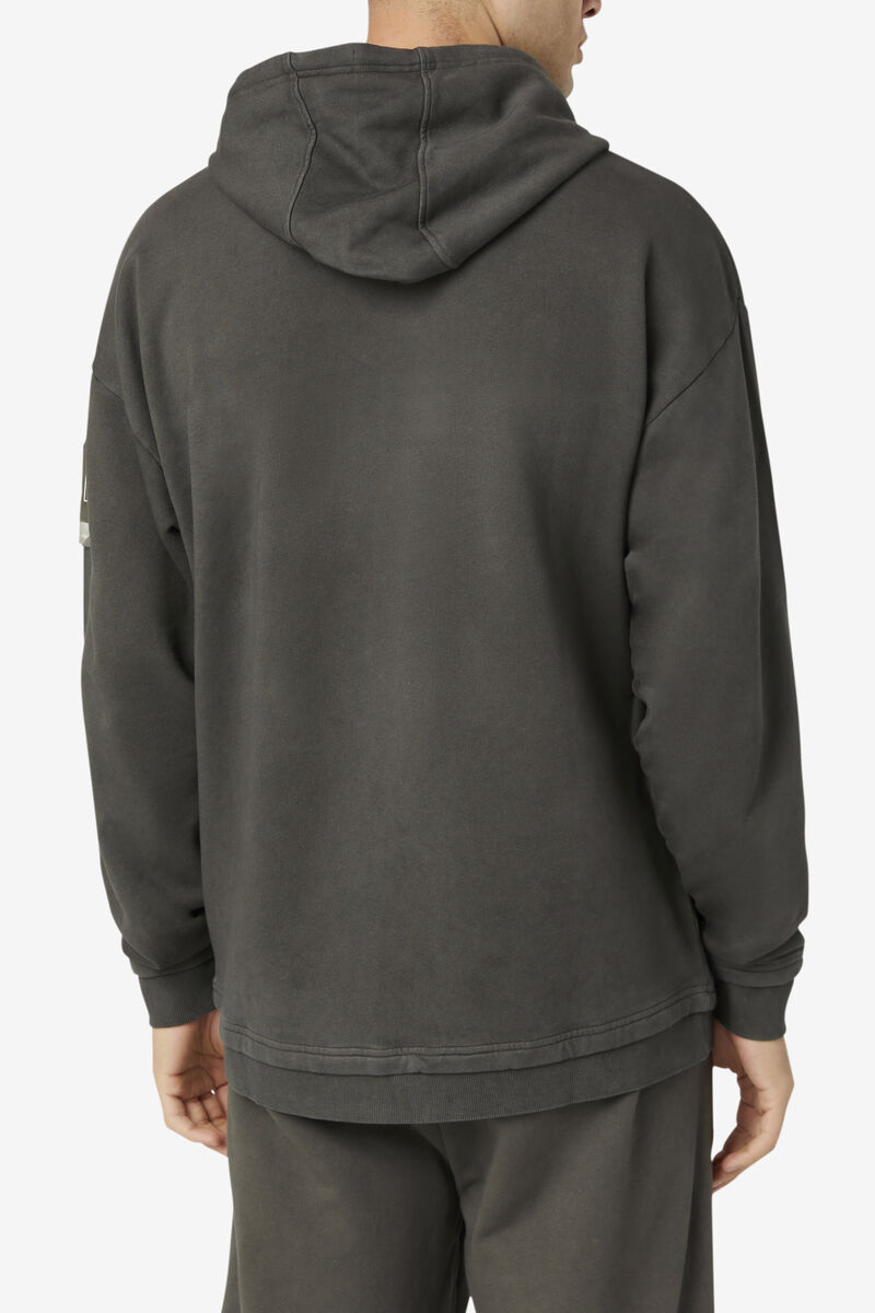 Men's Fila Plantsy Layered Hoodie Hoodies Dark Grey | yn9ljAvZmGx