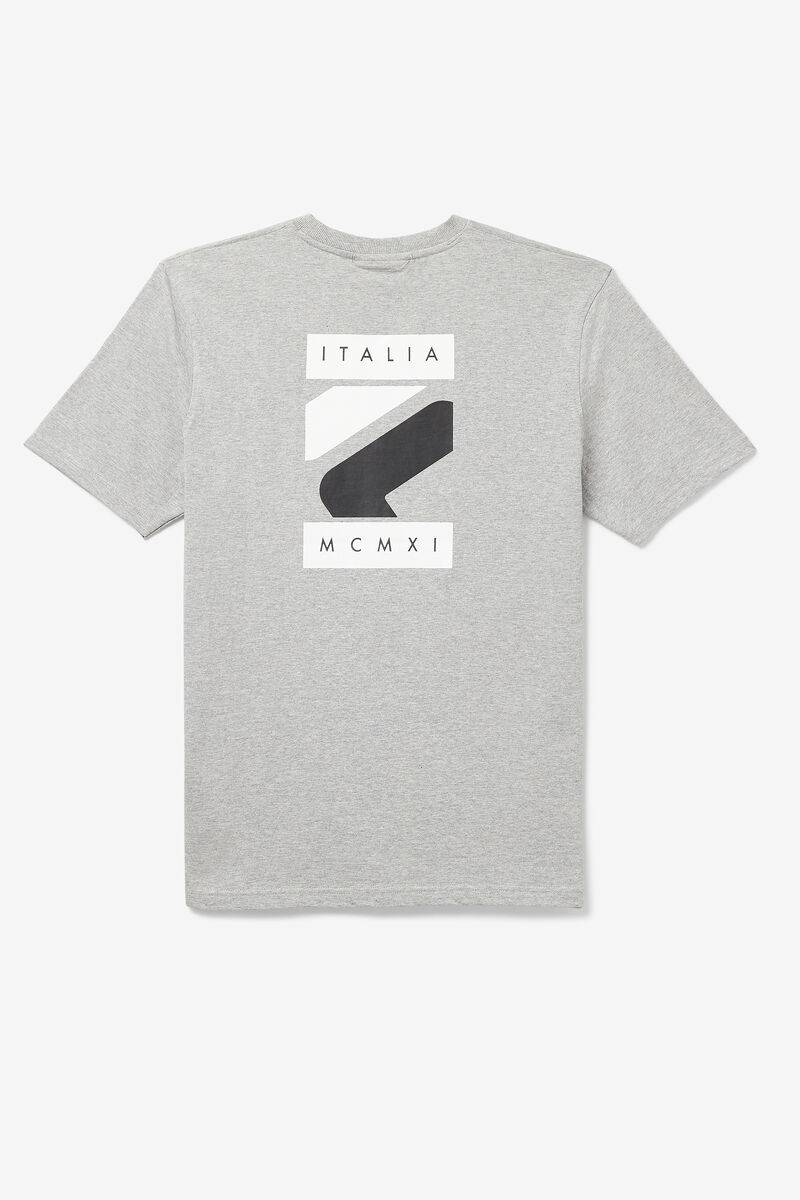 Men's Fila Quartz T Shirts Grey | EW7oPa5Hs31