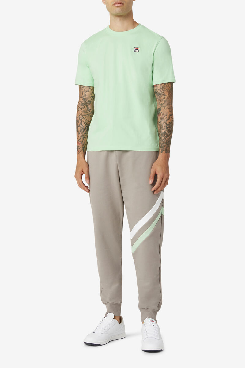 Men's Fila Quartz T Shirts Light Green | FfEY75PfJA6