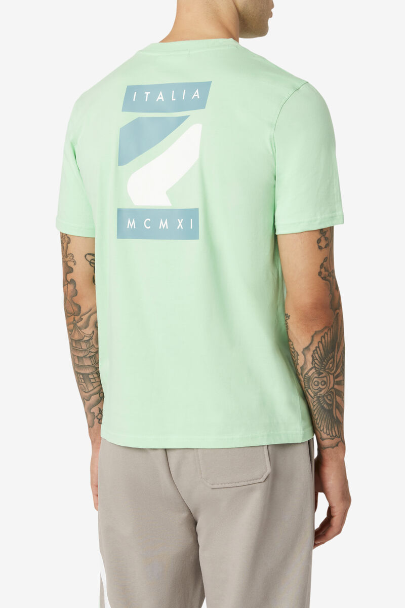 Men's Fila Quartz T Shirts Light Green | FfEY75PfJA6