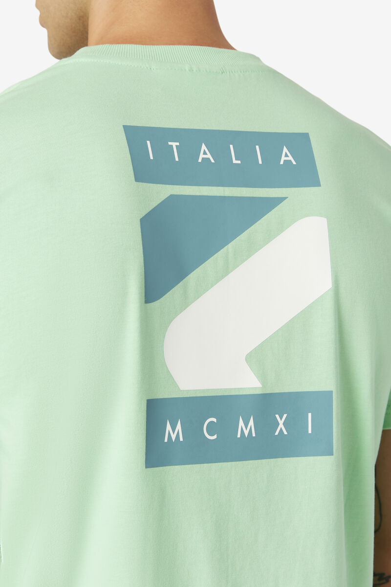 Men's Fila Quartz T Shirts Light Green | FfEY75PfJA6