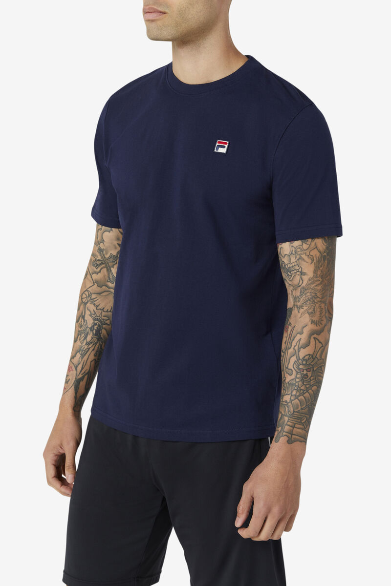 Men's Fila Quartz T Shirts Navy | miG7T9ku62E