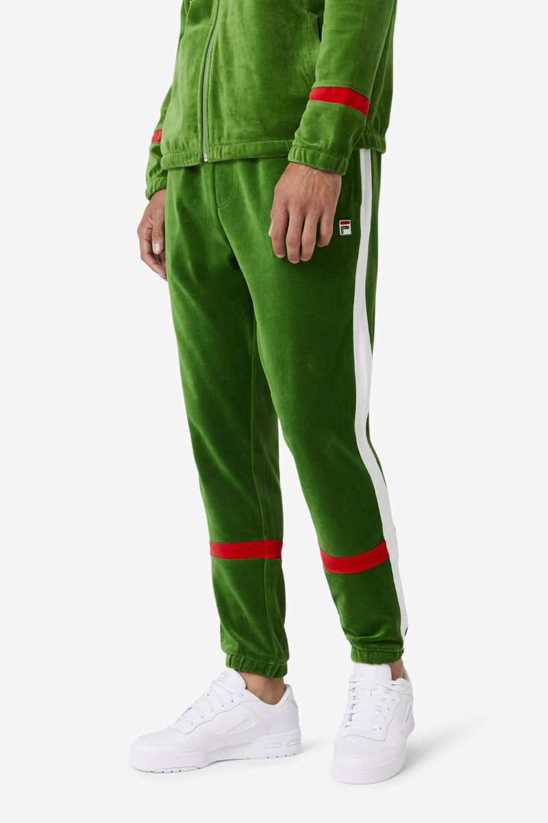 Men's Fila Ravid Velour Pant Tracksuits White / Red | T2LPTpxxbyd
