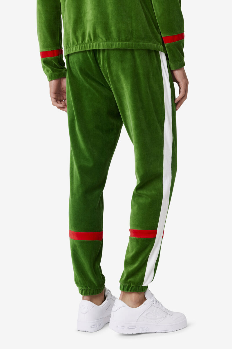 Men's Fila Ravid Velour Pant Tracksuits White / Red | T2LPTpxxbyd