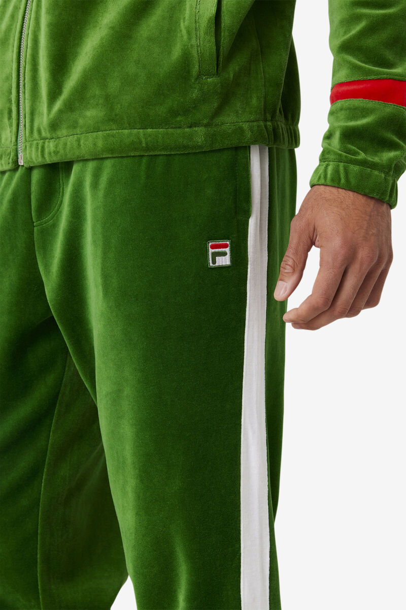 Men's Fila Ravid Velour Pant Tracksuits White / Red | T2LPTpxxbyd
