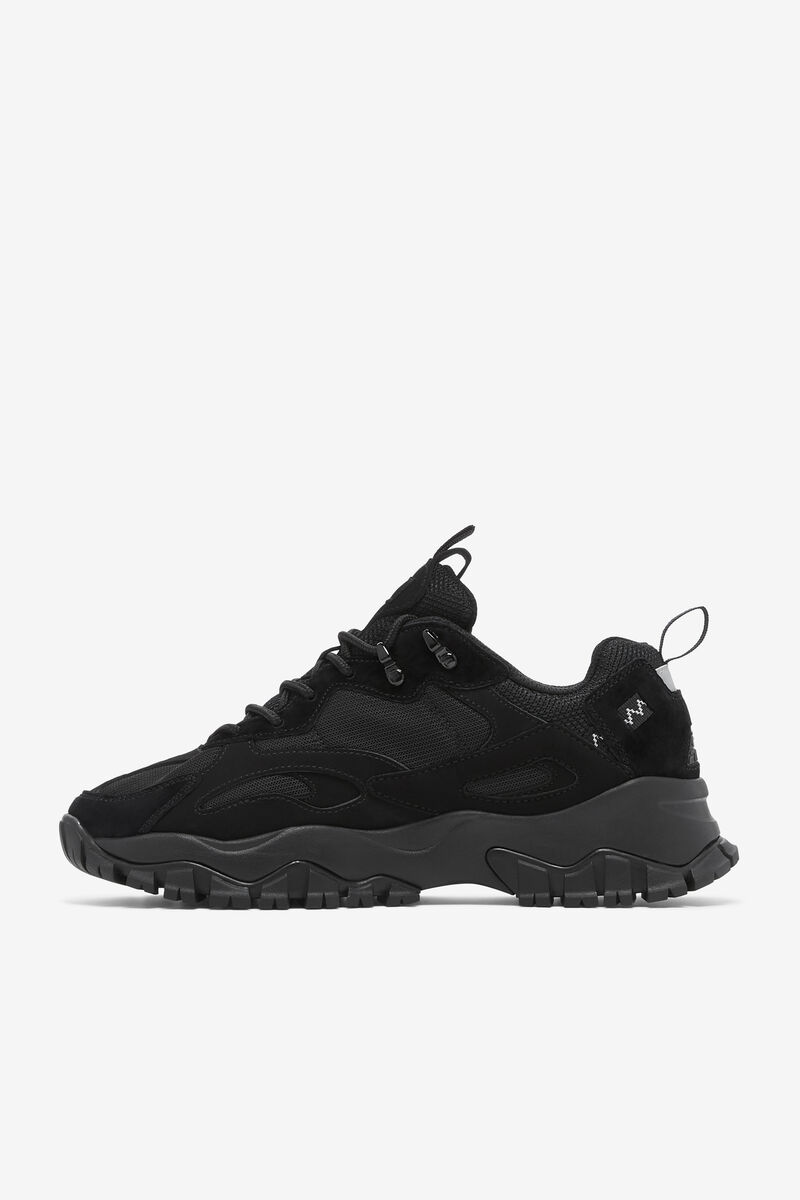 Men's Fila Ray Tracer Tr 2 Walking Shoes Black / Black / Metal Silver | baP7WhD8wq7