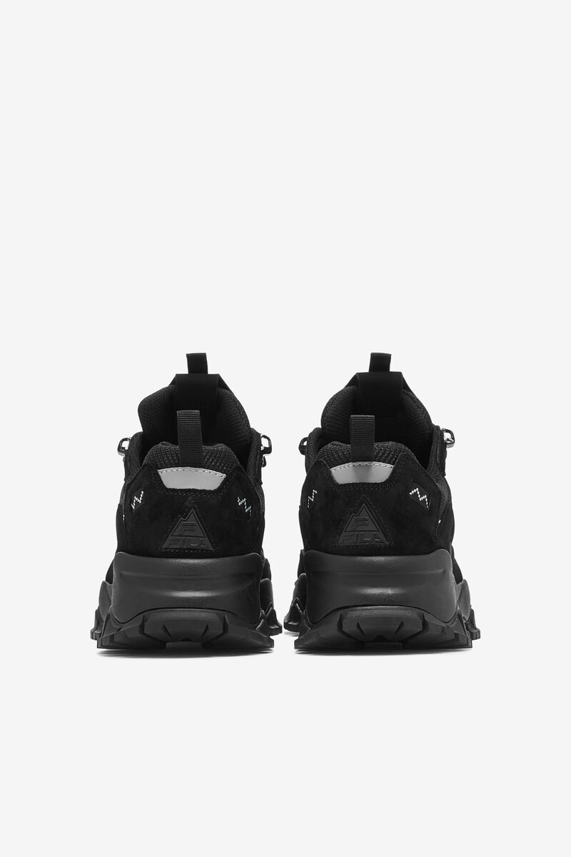 Men's Fila Ray Tracer Tr 2 Walking Shoes Black / Black / Metal Silver | baP7WhD8wq7