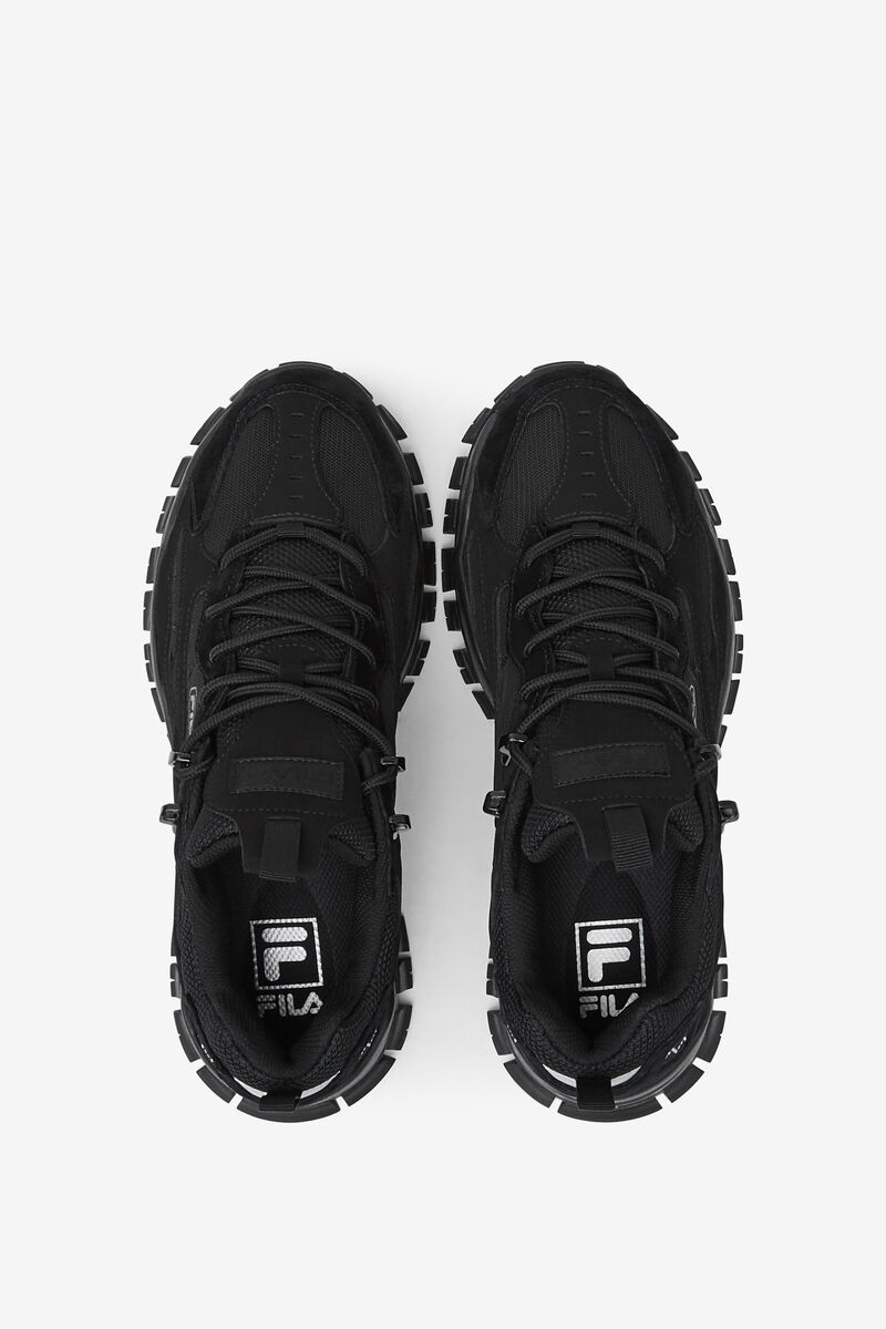 Men's Fila Ray Tracer Tr 2 Walking Shoes Black / Black / Metal Silver | baP7WhD8wq7
